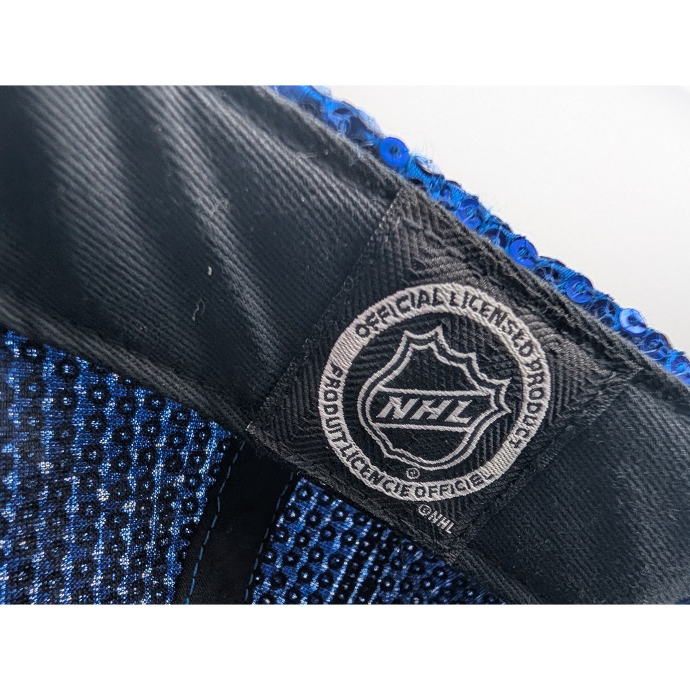 47 Brand St Louis Blues NHL Sequin Hat Blue Adjustable Womens Baseball Cap - Picture 8 of 8
